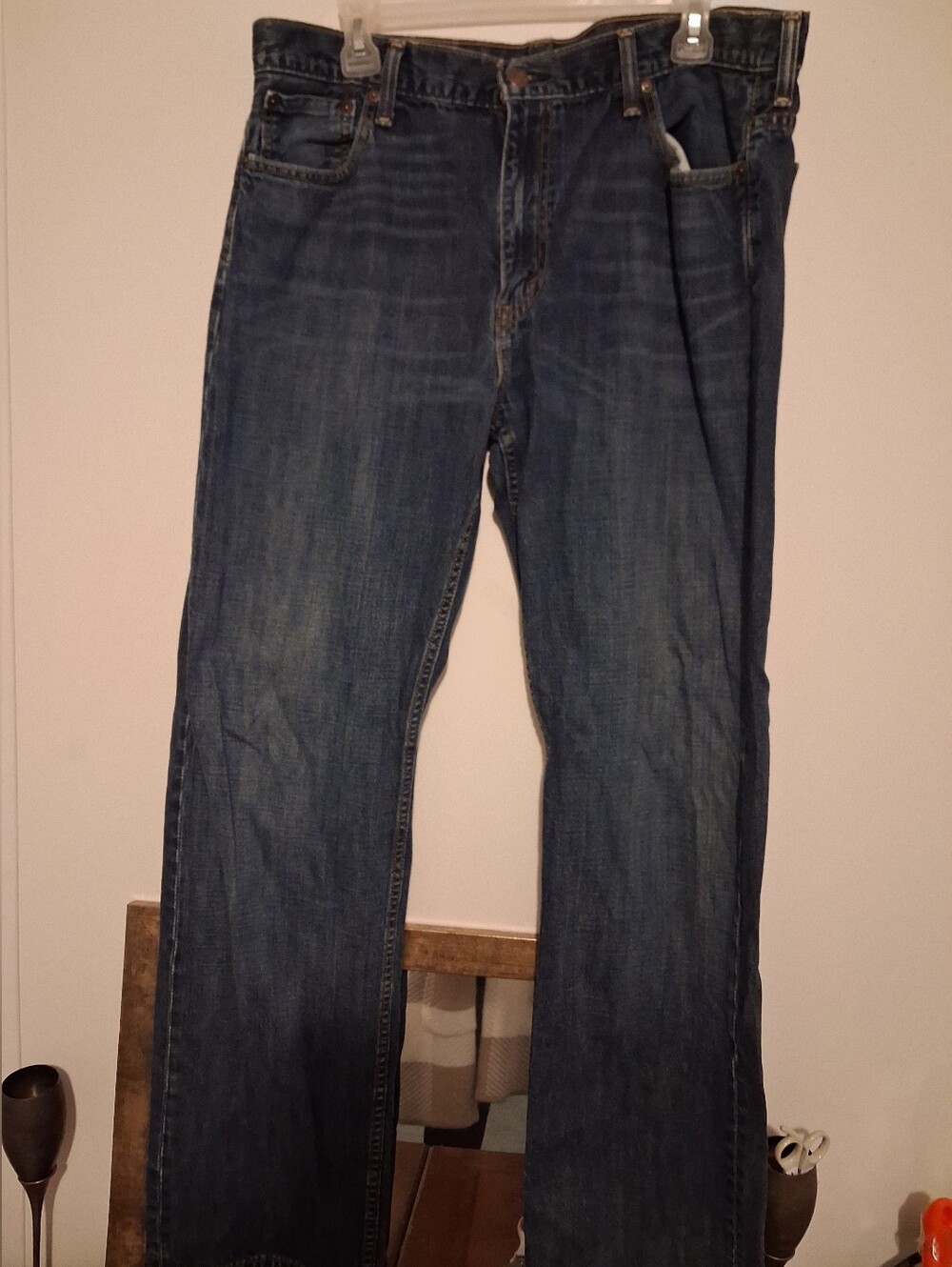 Men's Classic Straight Leg Jeans - Dark Blue